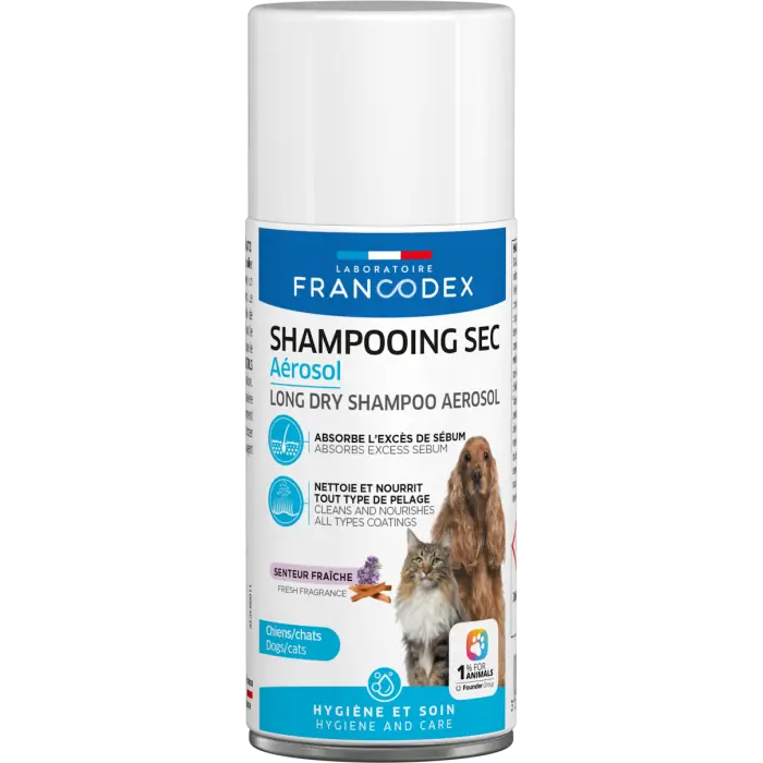 Soldes Francodex Shampooing Sec Aérosol Pour Chiens Et Chats 150ml