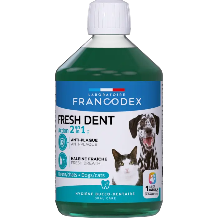 Francodex Fresh Dent Hygiène Bucco-Dentaire Pour Chiens Et Chats 500ml Commander Maintenant