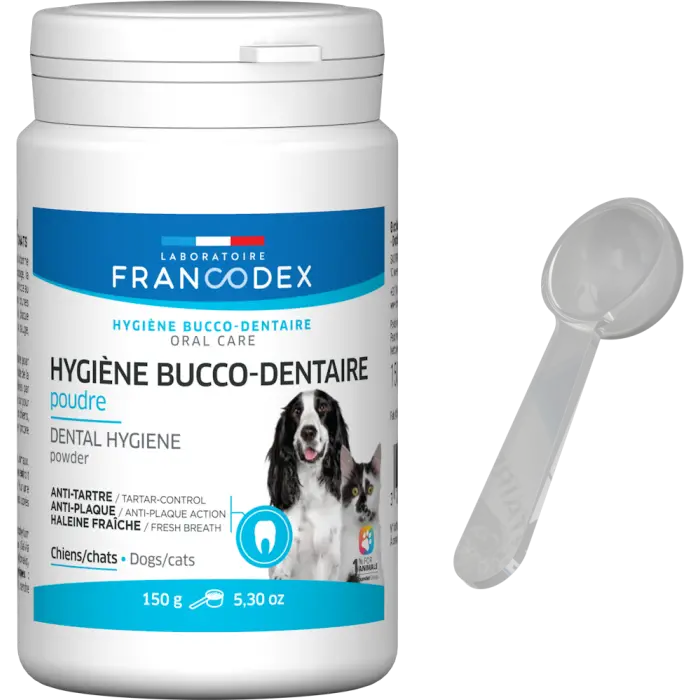 Prix Choc Francodex Hygiène Bucco-Dentaire Poudre Pour Chiens Et Chats 150g