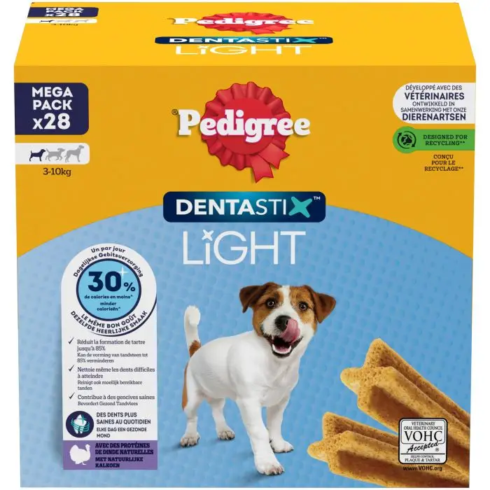 Pedigree Dentastix Light Small 28pcs pour Chien Acheter En Ligne