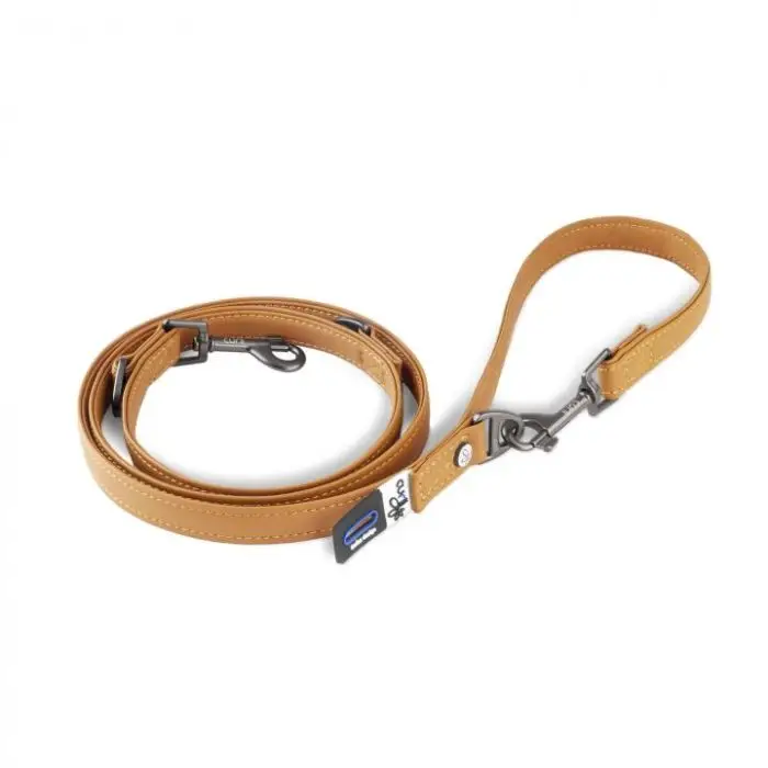 Commande En Gros Curli Cuir de Pomme Laisse Réglable Brun