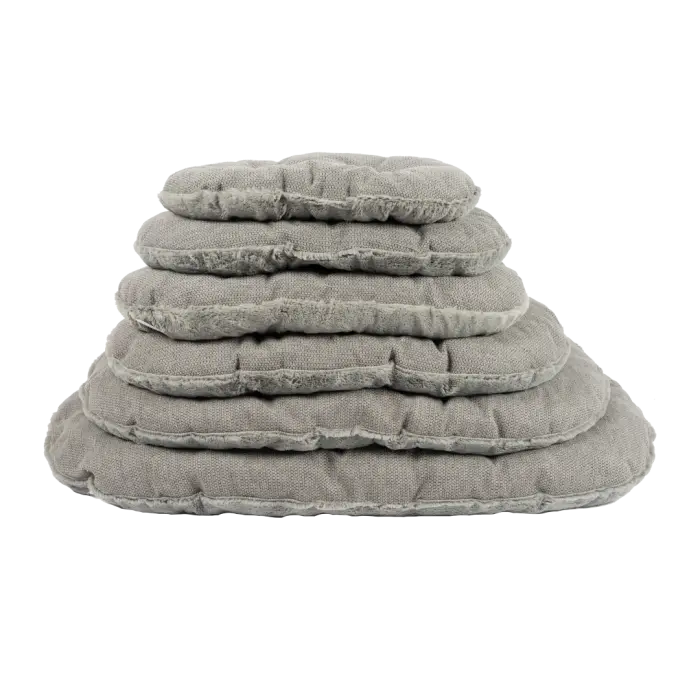 Good Coussin Ovale Gris Certifié