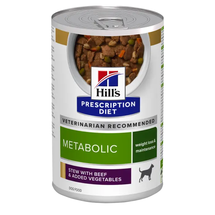 Populaire Hill&rsquo;s Prescription Diet Metabolic Boîtes pour Chien au Boeuf et Légumes 12x354g