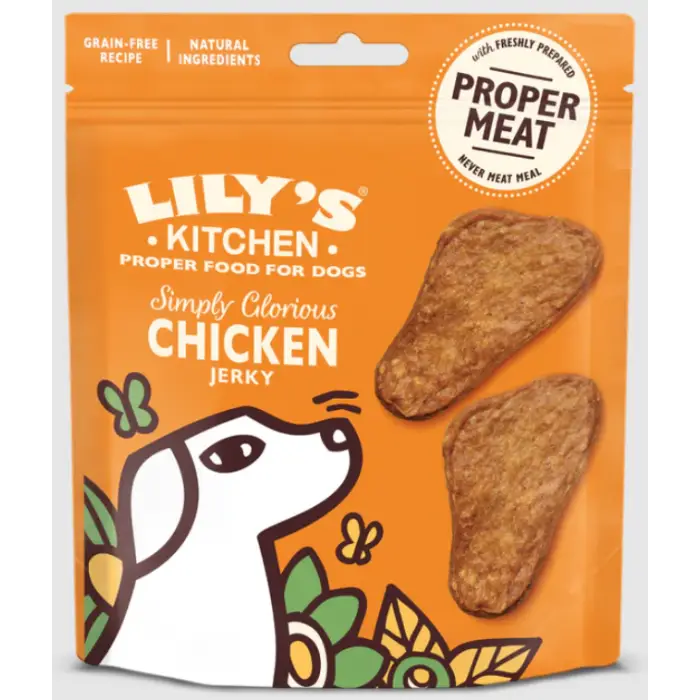 Lily&rsquo;s Kitchen Chicken Jerky Snacks a Poulet pour Chien 70g Affaire À Saisir