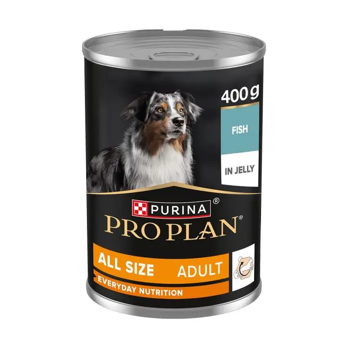 Expédition Rapide Pro Plan Nouriture Humide pour Chiens Adultes au Poisson 400g