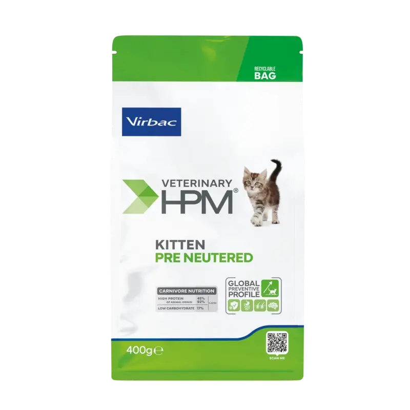 Top Vente VIRBAC Veterinary HPM Kitten Pre Neutered Cat