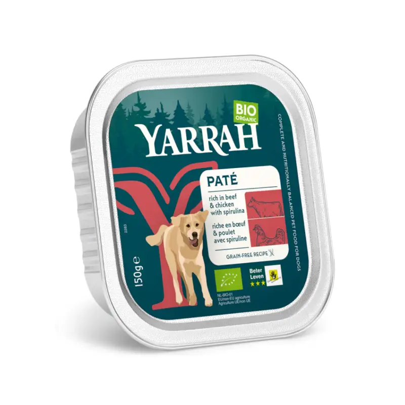 Yarrah pâtées bio – 12 x 150 g Pas Cher