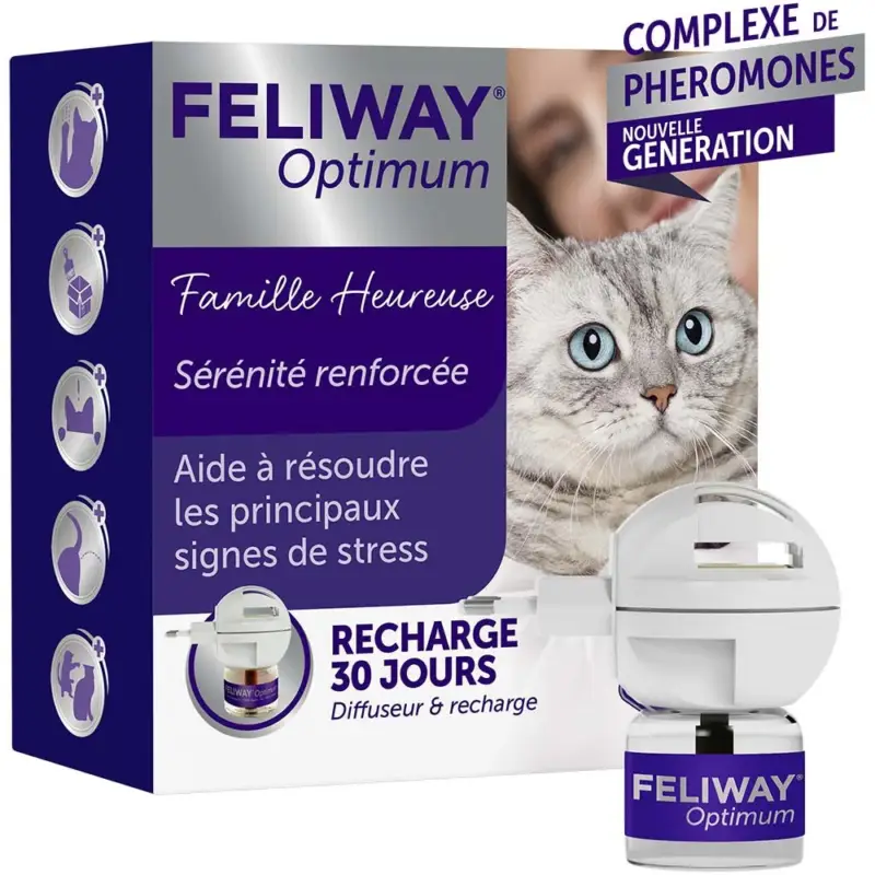 Feliway® Optimum diffuseur + recharge (kit complet) – chat Must-Have