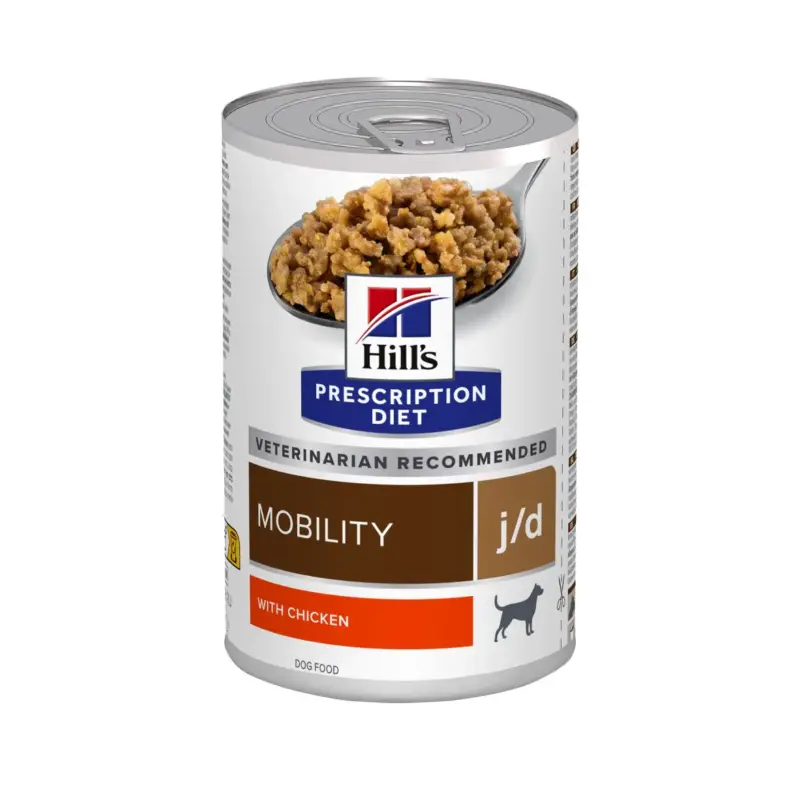 Hill's Prescription Diet j/d Mobility en boîtes au poulet – pâtée chien Meilleur Choix