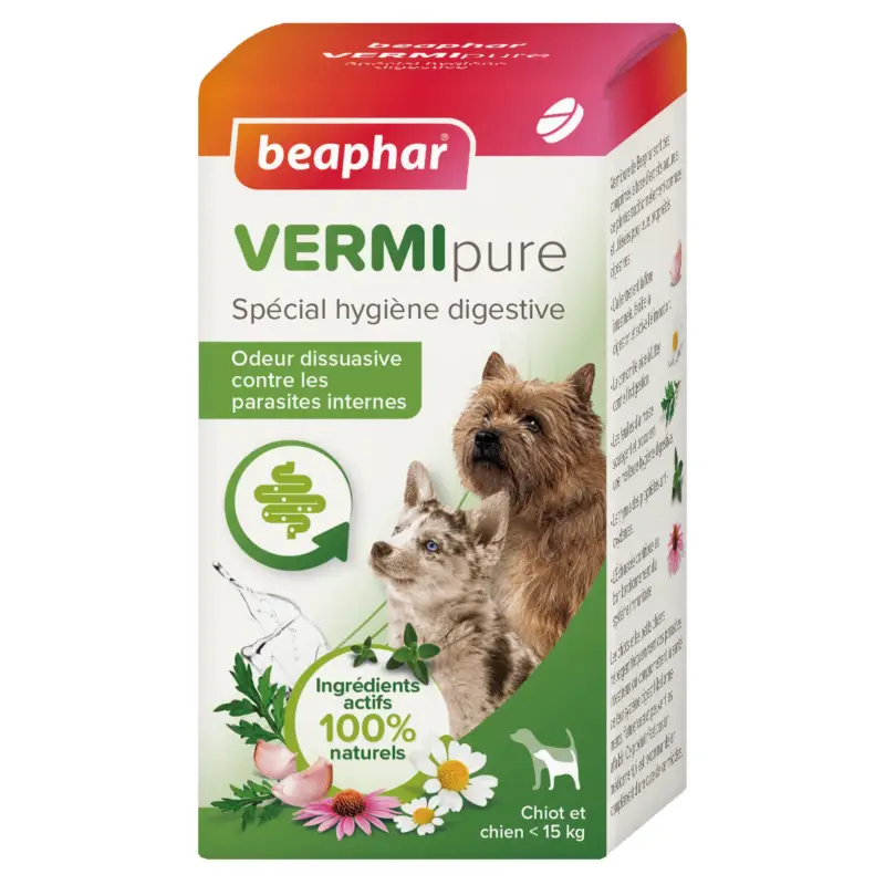 Prix Réduit Vermipure comprimés Purge – Chiot & petit chien