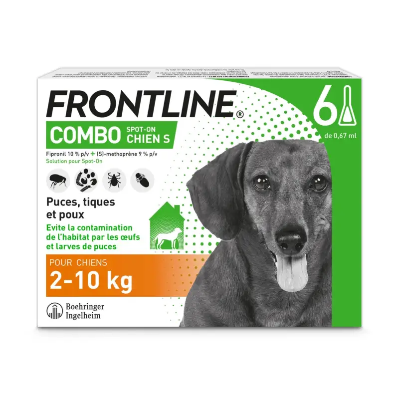 Pipettes Frontline Combo pour chien Prix Promo