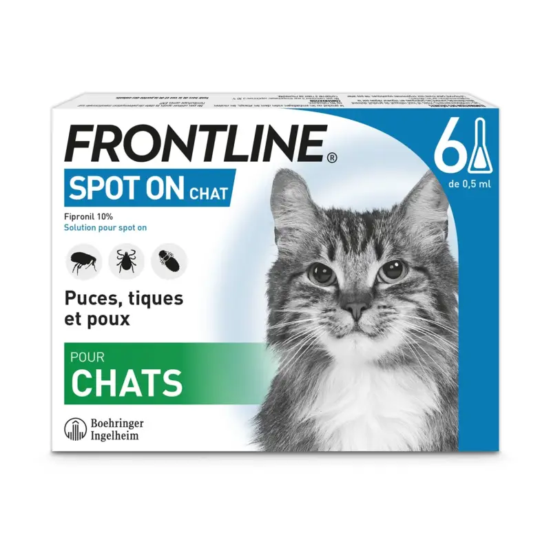 Pipettes Frontline Spot-On chat Bon Plan
