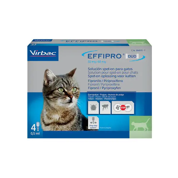 Effipro Spot On pipettes antiparasitaires chat Commander Vite