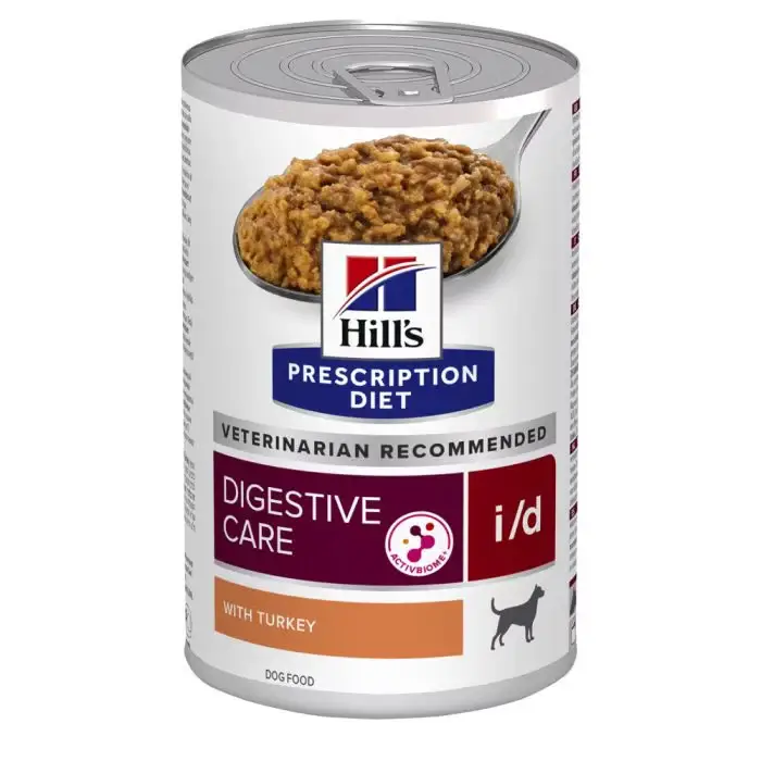 Super Prix Hill's Prescription Diet I/D AB+ boîtes pour chien à la dinde – 3x360g