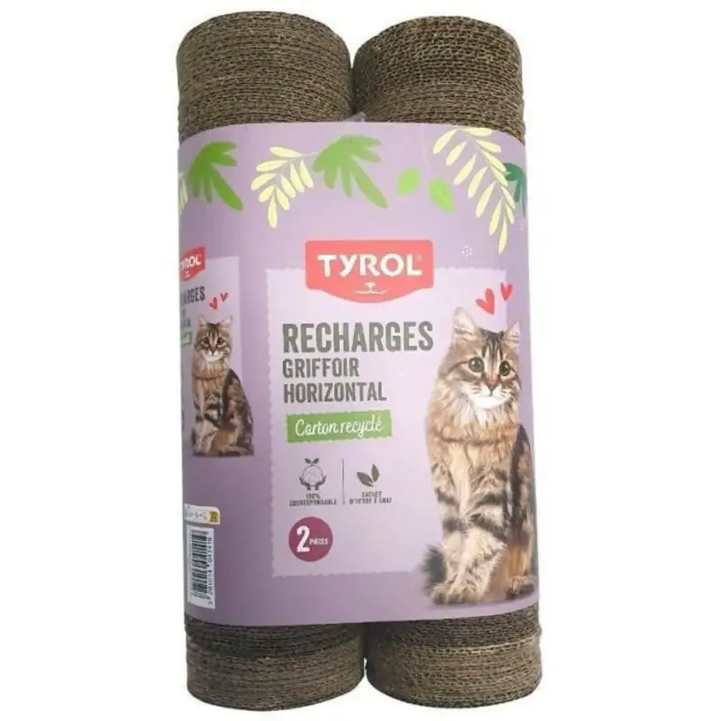Offre Exclusive Tyrol – Recharges Griffoir Horizontal pour Chat – x2