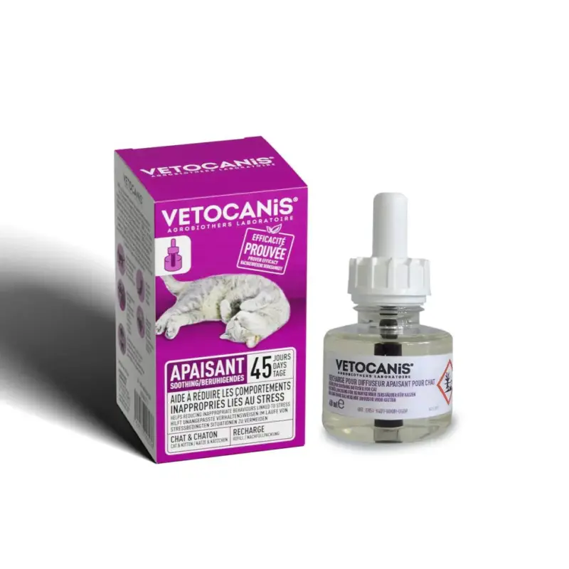 Recharge pheromones chat VETOCANIS Nouvel Arrivage
