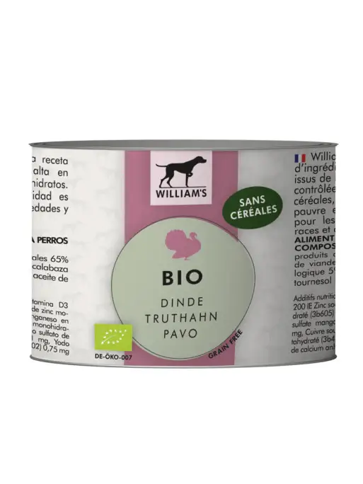 William's – BIO Grain free Jusqu&rsquo;à Épuisement Des Stocks