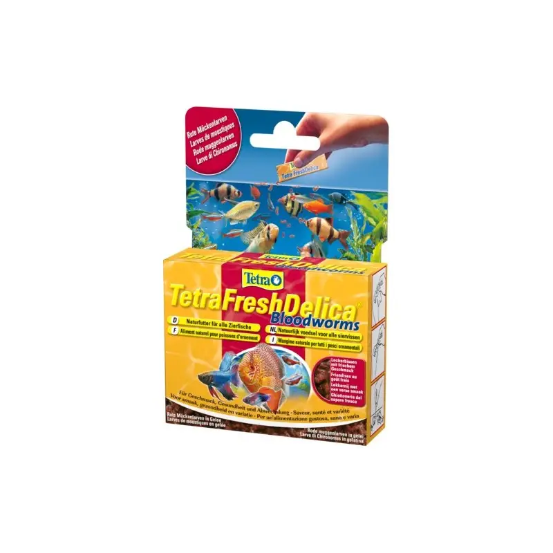 Meilleur Choix TetraFreshDelica Bloodworms – 16x3g