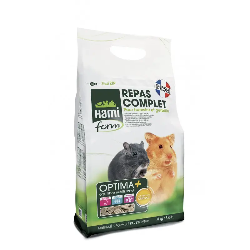 Optima+ repas premium hamster&gerbille 1.8kg – HAMIFORM Prix Réduit
