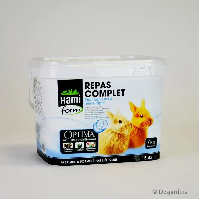 Optima repas complet lapin toy seau 7kg – HAMIFORM Soldes