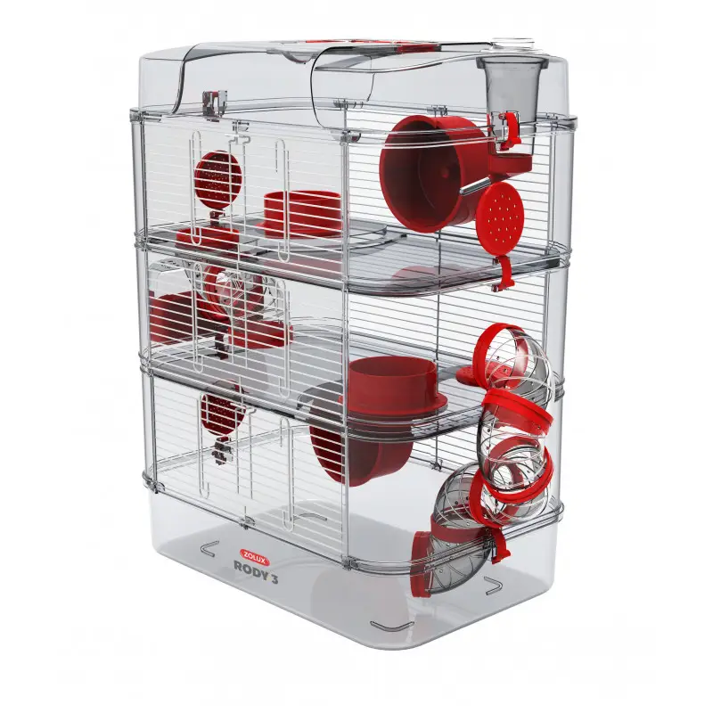 Cage rody3 trio grenadine – ZOLUX Jusqu&rsquo;à Épuisement Des Stocks
