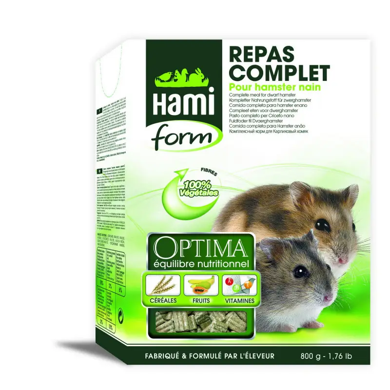 Top Vente Optima repas complet hamster nain 800g – HAMIFORM