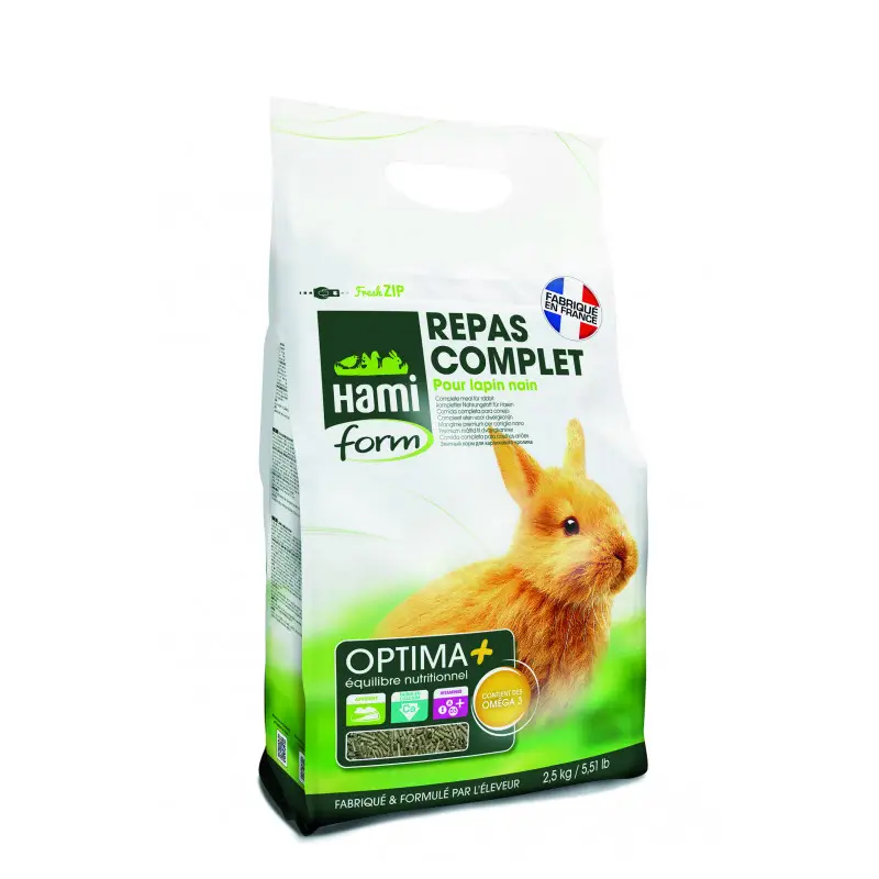 Nouveauté Optima+ repas premium lapin nain 2.5kg – HAMIFORM