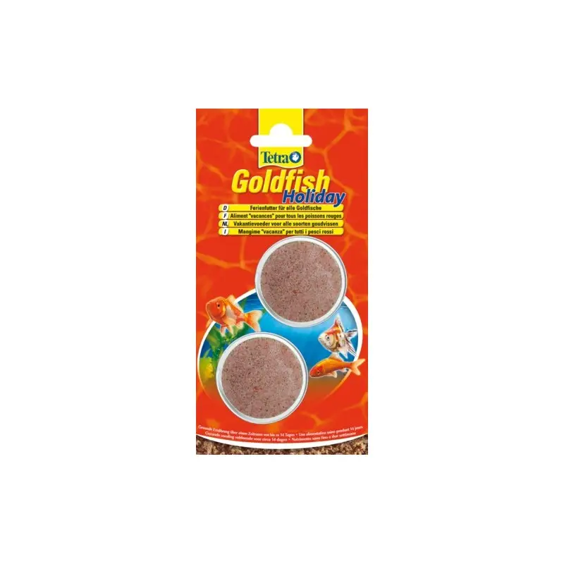 Tetra Goldfish Holiday – 2x12g (14 jours d&rsquo;utilisation) Expédition Rapide