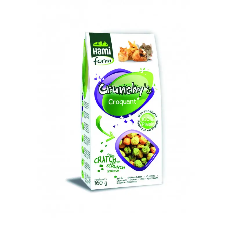 Crunchy&rsquo;s croquant rongeurs 160g – HAMIFORM Certifié