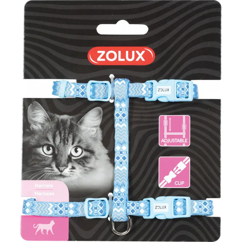 Bon Marché Harnais nylon ethnic reglable bleu – ZOLUX