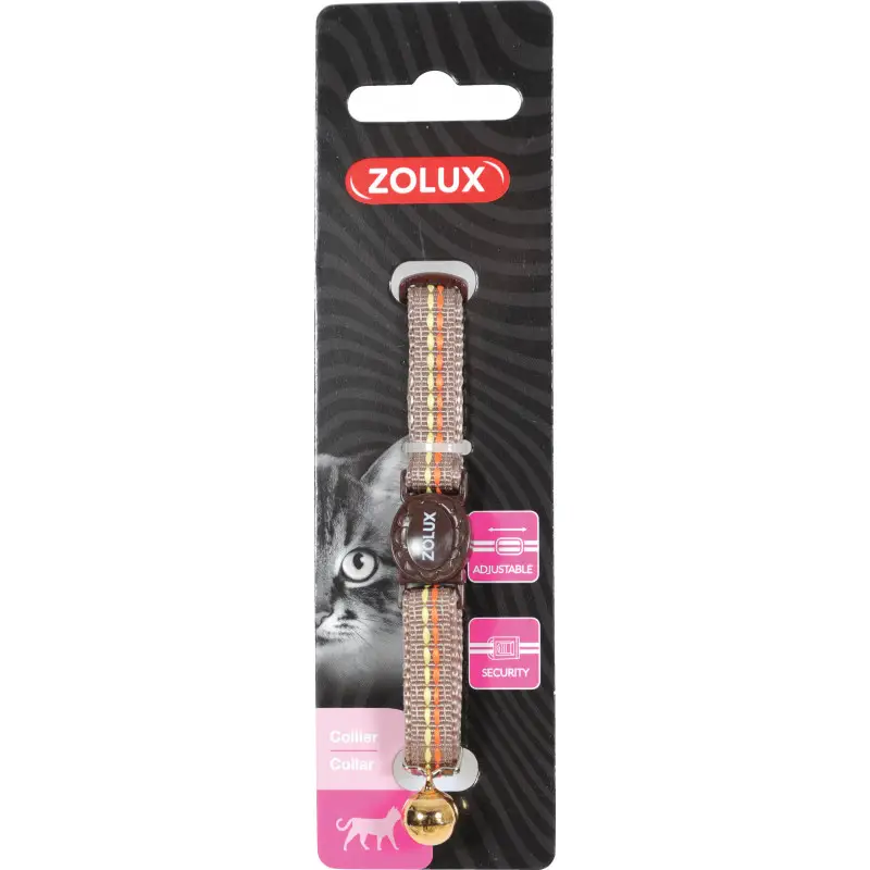 Collier nylon tempo reglable chocolat – ZOLUX Meilleur Prix