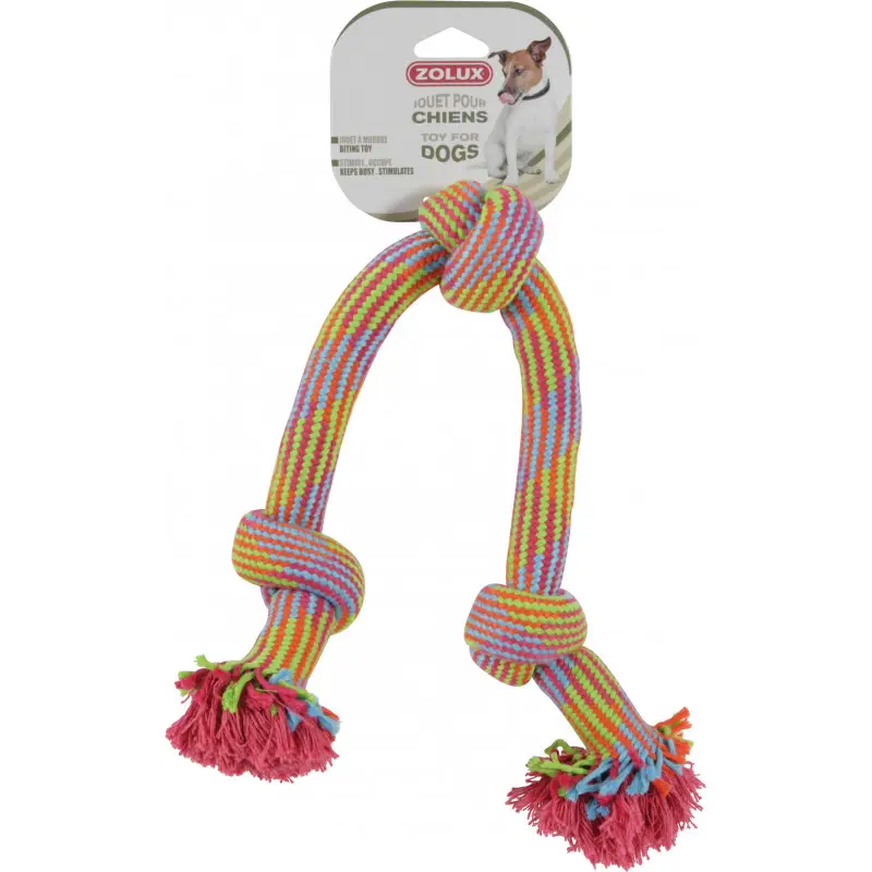 Zolux jouet corde 3 noeuds coul 48cm 480357 – ZOLUX Offre Du Jour
