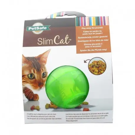 BALLE DISTRIBUTRICE DE CROQUETTES SLIMCAT Paiement Sécurisé