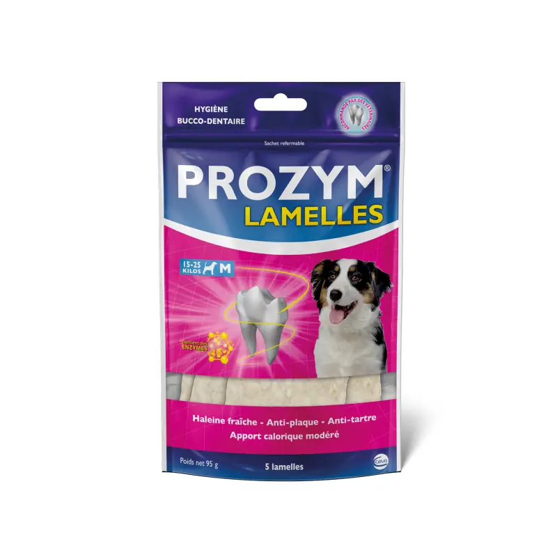 Soldes Prozym M – lamelles hygiène dentaire chien 15-25 kg