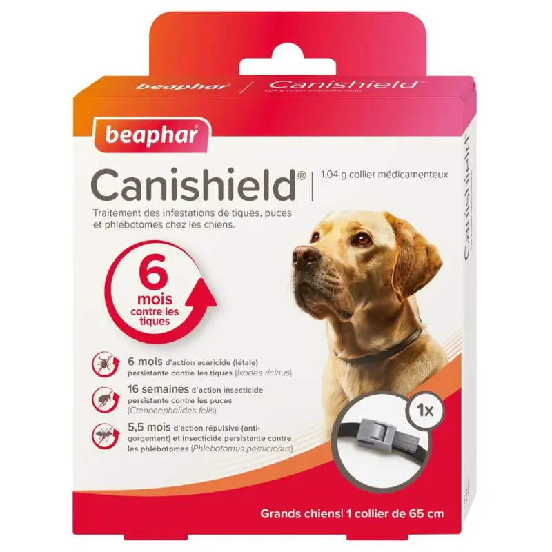 Affaire À Saisir Beaphar Canishield 1,04 g – collier antiparasitaire grand chien