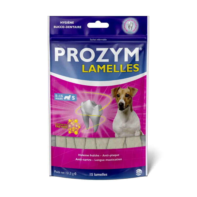 Dernier Modèle Prozym S – lamelles hygiène dentaire petit chien 5-15 kg