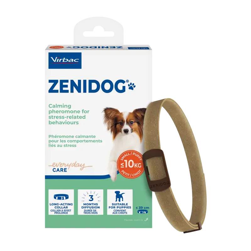 Offre Limitée Virbac Care Zenidog – collier anti-stress chiot & petit chien ≤ 10kg