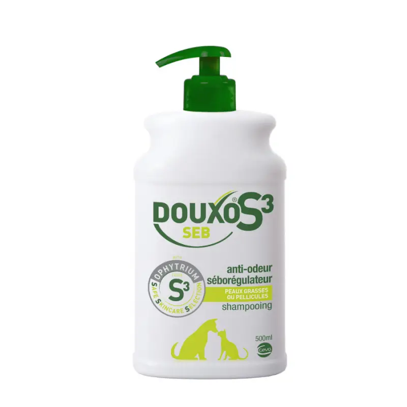 Authentique Douxo S3 Seb – shampoing sébo-régulateur chien & chat