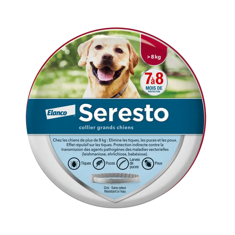 Seresto – collier grand chien > 8 kg Promotion Saisonnière