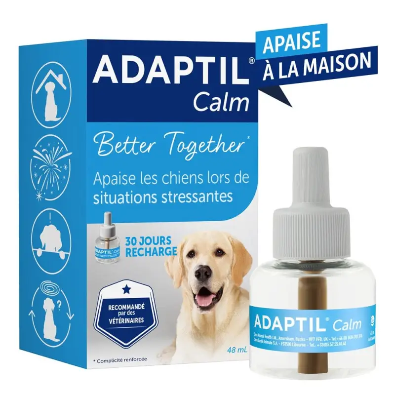 Adaptil Calm – recharge diffuseur apaisant chien Expédié Aujourd&rsquo;hui