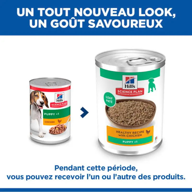 Certifié Hill&rsquo;s Science Plan Puppy – terrine chiot au poulet