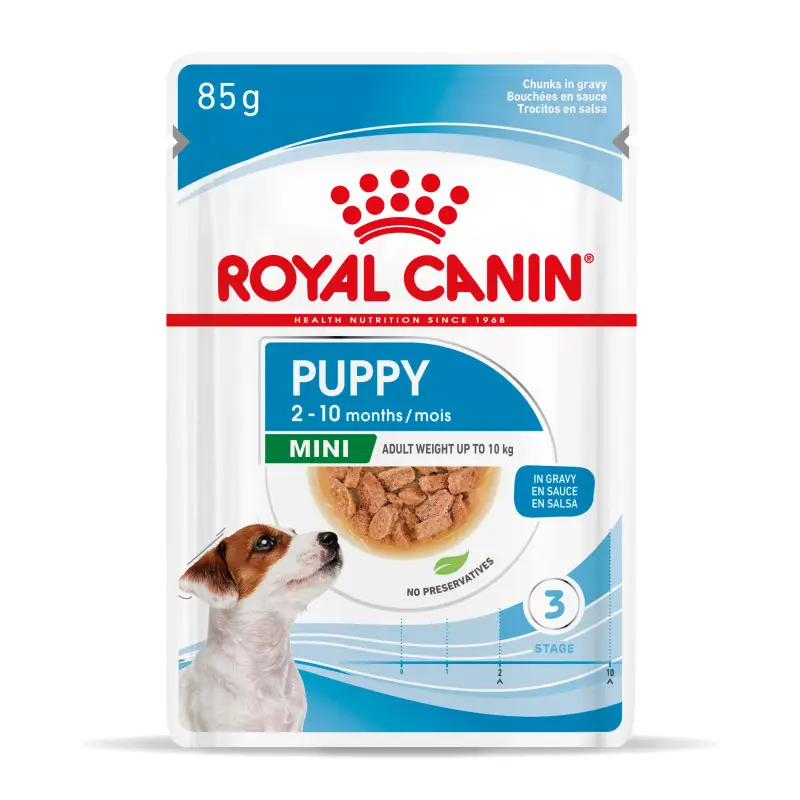 Royal Canin Puppy Mini – petit chiot bouchées en sauce Paiement Sécurisé