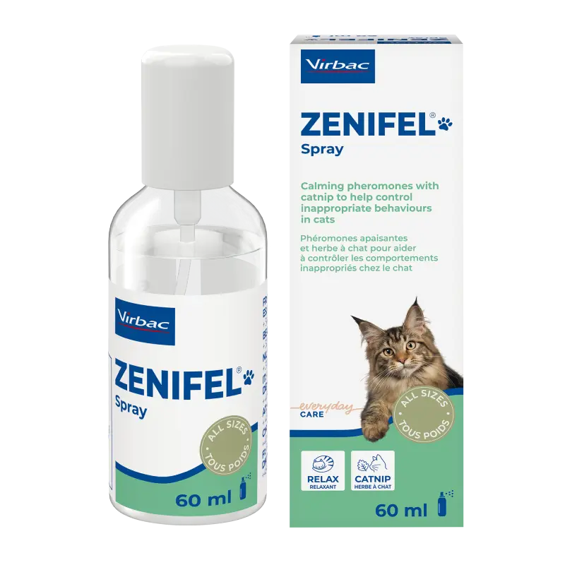 Virbac Care Zenifel Spray – spray anti-stress chat Solde