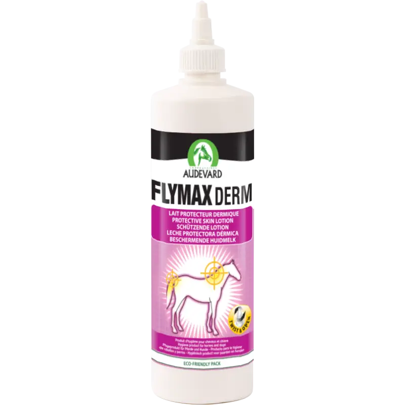 Audevard Flymax Derm – Lait protecteur dermique cheval Commander Vite