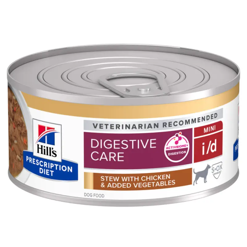 Hill&rsquo;s Prescription Diet i/d Digestive Care Mini – mijotée chien au poulet Commander Vite