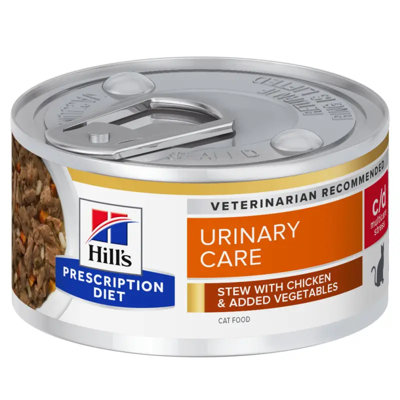 Commande En Gros Hill&rsquo;s Prescription Diet c/d Urinary Stress – mijotée chat au poulet