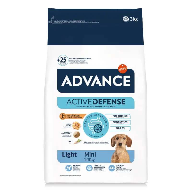 Advance Active Defense Light Adult Mini – chien au poulet Meilleure Vente