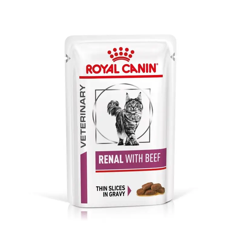 Must-Have Royal Canin Veterinary Renal – émincés chat boeuf en sauce