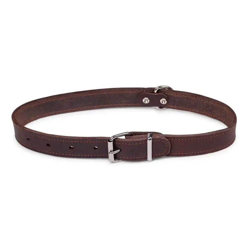 Collier cuir huilé brun Vadigran Produit De Marque