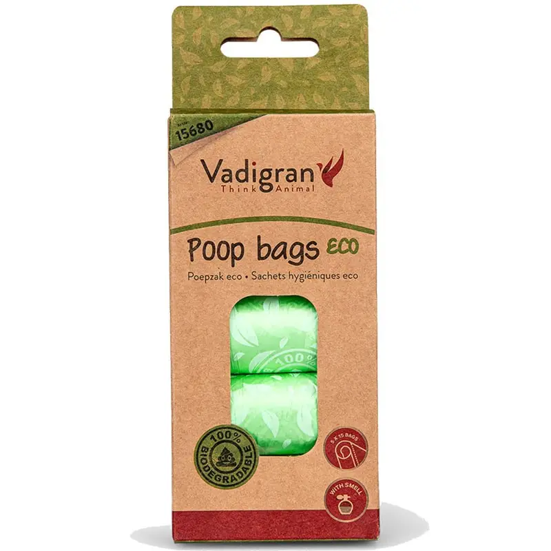 Remise Sachets hygiène dégradables – 5 rouleaux de 15 – Vadigran